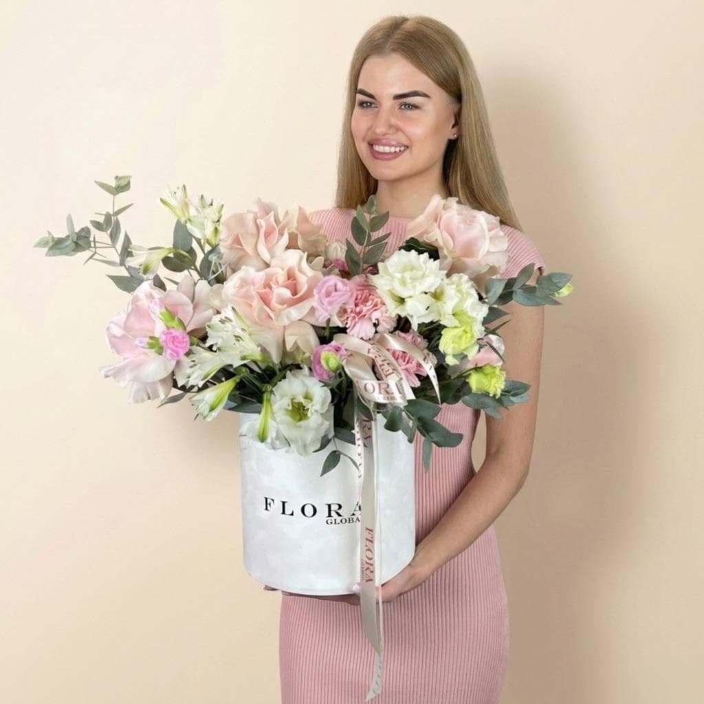 Нежный букет в коробке