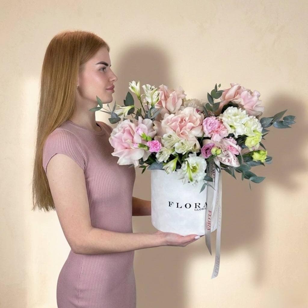 Нежный букет в коробке