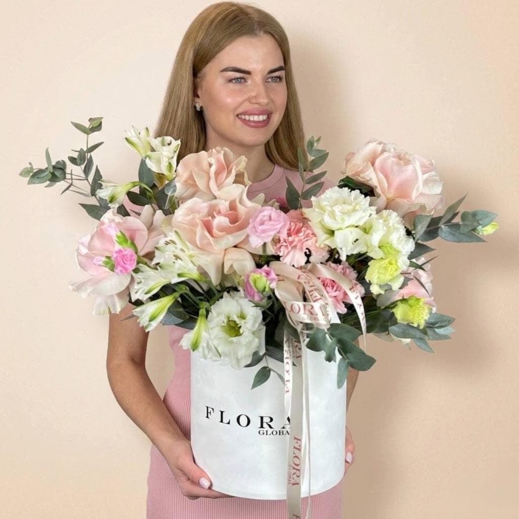 Нежный букет в коробке