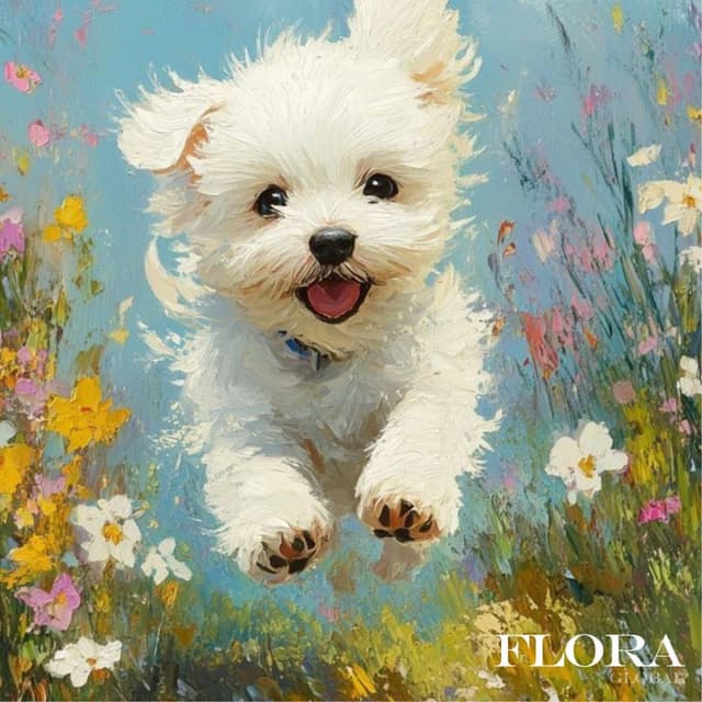 Открытка «Счастливый щенок»